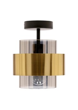 Nowoczesna lampa wisząca z dymionym szklanym kloszem - V098 T6-P73 ze sklepu Edinos.pl w kategorii Lampy wiszące - zdjęcie 172322227