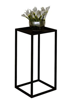 Czarny stojak na kwiaty w stylu industrialnym - Shiner 4X ze sklepu Edinos.pl w kategorii Doniczki i osłonki - zdjęcie 172322445