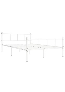 Białe metalowe łóżko 120x200 cm - Kalea ze sklepu Edinos.pl w kategorii Łóżka i materace - zdjęcie 172323278