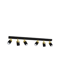 Czarno-złota lampa sufitowa - K471-Fiorenzo ze sklepu Edinos.pl w kategorii Lampy sufitowe - zdjęcie 172323578