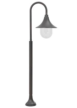 Brązowa niska lampa zewnętrzna stojąca - A464-Gida ze sklepu Edinos.pl w kategorii Oświetlenie ogrodowe - zdjęcie 172323668