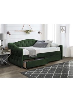 Pojedyncze łóżko z szufladami Orin - zielone ze sklepu Edinos.pl w kategorii Łóżka i materace - zdjęcie 172324335
