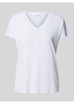 T-shirt z dekoltem w serek model ‘Fenya’ ze sklepu Peek&Cloppenburg  w kategorii Bluzki damskie - zdjęcie 172329608