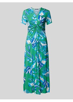 Długa sukienka ze wzorem na całej powierzchni i wiązanym detalem ze sklepu Peek&Cloppenburg  w kategorii Sukienki - zdjęcie 172329737