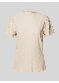 T-shirt z fakturowanym wzorem model ‘PLISEA’ ze sklepu Peek&Cloppenburg  w kategorii Bluzki damskie - zdjęcie 172329859