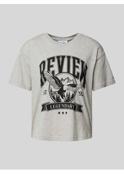 T-shirt z nadrukiem ze sloganem ze sklepu Peek&Cloppenburg  w kategorii Bluzki damskie - zdjęcie 172329989