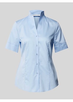 Bluzka koszulowa ze spiczastym dekoltem ze stójką ze sklepu Peek&Cloppenburg  w kategorii Koszule damskie - zdjęcie 172330036