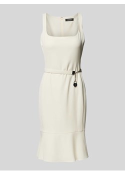 Sukienka o długości do kolan z wiązanym paskiem ze sklepu Peek&Cloppenburg  w kategorii Sukienki - zdjęcie 172330049
