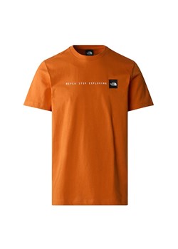 Koszulka The North Never Stop Exploring 0A87NSPCO1 - pomarańczowa ze sklepu streetstyle24.pl w kategorii T-shirty męskie - zdjęcie 172330128