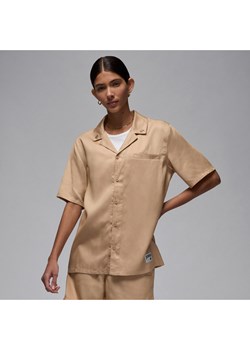 Damska koszula z mocnej tkaniny Jordan - Brązowy ze sklepu Nike poland w kategorii Koszule damskie - zdjęcie 172330159
