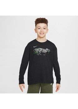 T-shirt z długim rękawem dla dużych dzieci (chłopców) Max90 Nike NBA Boston Celtics Essential - Czerń ze sklepu Nike poland w kategorii T-shirty chłopięce - zdjęcie 172330168