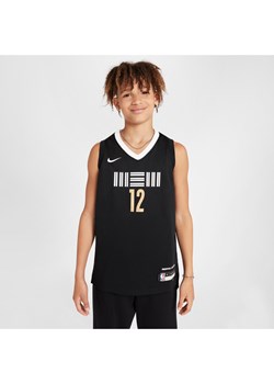 Koszulka dla dużych dzieci Nike Dri-FIT NBA Swingman Ja Morant Memphis Grizzlies City Edition 2023/24 - Czerń ze sklepu Nike poland w kategorii T-shirty chłopięce - zdjęcie 172330178