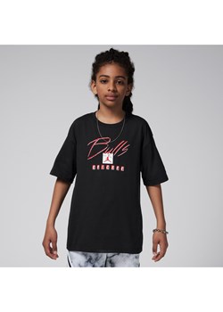 T-shirt dla dużych dzieci (chłopców) Max90 Nike NBA Chicago Bulls Courtside Statement Edition - Czerń ze sklepu Nike poland w kategorii T-shirty chłopięce - zdjęcie 172330188