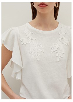 STEFANEL Koszulka w kolorze kremowym ze sklepu Limango Polska w kategorii Bluzki damskie - zdjęcie 172330388