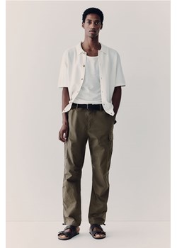 H & M - Spodnie cargo z materiału ripstop Regular Fit - Zielony ze sklepu H&M w kategorii Spodnie męskie - zdjęcie 172330457