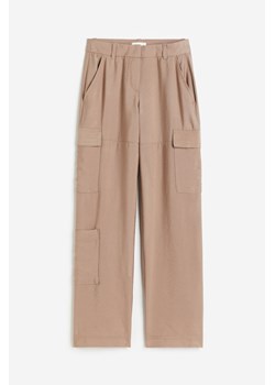 H & M - Spodnie cargo - Brązowy ze sklepu H&M w kategorii Spodnie damskie - zdjęcie 172330489