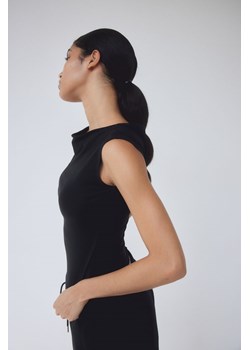 H & M - Top z kapturkowym rękawem - Czarny ze sklepu H&M w kategorii Bluzki damskie - zdjęcie 172330495