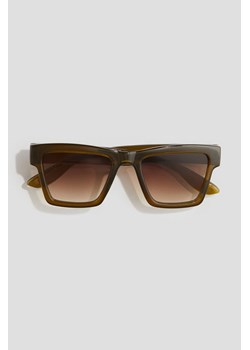 H & M - Kwadratowe okulary przeciwsłoneczne - Zielony ze sklepu H&M w kategorii Okulary przeciwsłoneczne dziecięce - zdjęcie 172330515