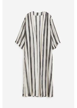 H & M - Szyfonowa tunika plażowa - Biały ze sklepu H&M w kategorii Szlafroki damskie - zdjęcie 172330517