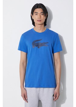 Lacoste t-shirt męski kolor niebieski ze sklepu PRM w kategorii T-shirty męskie - zdjęcie 172332525