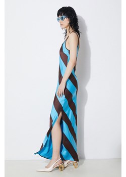 Samsoe Samsoe sukienka kolor niebieski maxi prosta ze sklepu PRM w kategorii Sukienki - zdjęcie 172332998
