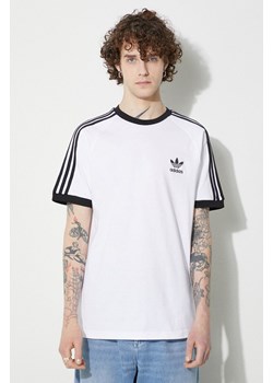 adidas Originals t-shirt bawełniany 3-Stripes kolor biały wzorzysty IA4846 ze sklepu PRM w kategorii T-shirty męskie - zdjęcie 172333058
