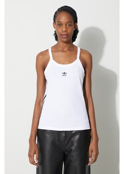 adidas Originals top 3-Stripe Tank damski kolor biały IR6914 ze sklepu PRM w kategorii Bluzki damskie - zdjęcie 172333855