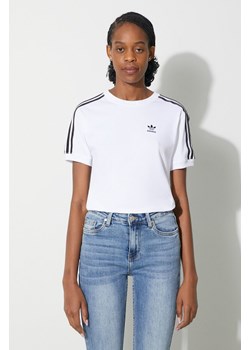 adidas Originals t-shirt 3-Stripes Tee damski kolor biały IR8051 ze sklepu PRM w kategorii Bluzki damskie - zdjęcie 172333859