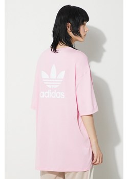 adidas Originals t-shirt Trefoil Tee damski kolor różowy IR8067 ze sklepu PRM w kategorii Bluzki damskie - zdjęcie 172333867