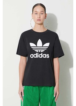 adidas Originals t-shirt Trefoil Tee damski kolor czarny IR9533 ze sklepu PRM w kategorii Bluzki damskie - zdjęcie 172333875