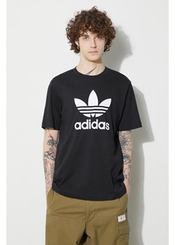 adidas Originals t-shirt bawełniany Trefoil męski kolor czarny z nadrukiem IU2364 ze sklepu PRM w kategorii T-shirty męskie - zdjęcie 172333999