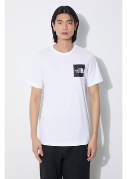 The North Face t-shirt bawełniany M S/S Fine Tee męski kolor biały z nadrukiem NF0A87NDFN41 ze sklepu PRM w kategorii T-shirty męskie - zdjęcie 172334147