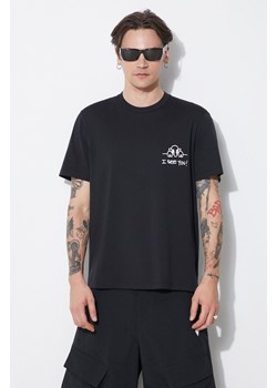 Neil Barrett t-shirt bawełniany Slim "I See You" męski kolor czarny z nadrukiem MY70261A-Y529-524N ze sklepu PRM w kategorii T-shirty męskie - zdjęcie 172334185