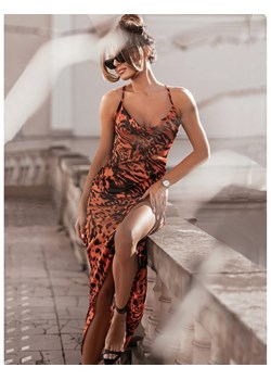 Dopasowana sukienka maxi w print ORLANA - wzór 3 ze sklepu magmac.pl w kategorii Sukienki - zdjęcie 172336898