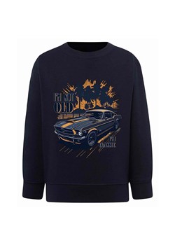 Chłopięca bluza z nadrukiem Auto muscle car granatowa ze sklepu 5.10.15 w kategorii Bluzy chłopięce - zdjęcie 172338307