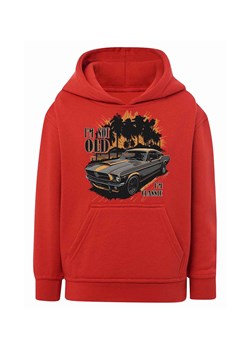 Bluza kangurka z kapturem Auto muscle car - czerwona ze sklepu 5.10.15 w kategorii Bluzy chłopięce - zdjęcie 172338446