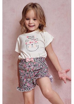 Dziewczęca piżama bawełniana Frankie Taro w kwiaty ze sklepu 5.10.15 w kategorii Piżamy dziecięce - zdjęcie 172338559