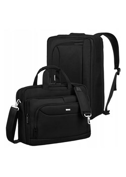 Czarna torba-plecak 2w1 na laptopa - Peterson ze sklepu 5.10.15 w kategorii Plecaki - zdjęcie 172338565