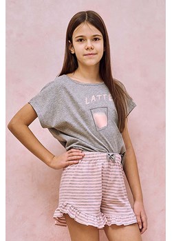 Dziewczęca piżama bawełniana Frankie Taro - Latte ze sklepu 5.10.15 w kategorii Piżamy dziecięce - zdjęcie 172338645