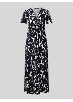 Długa sukienka z wiązanym detalem ze sklepu Peek&Cloppenburg  w kategorii Sukienki - zdjęcie 172339598