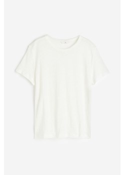 H & M - Lniany top - Biały ze sklepu H&M w kategorii Bluzki damskie - zdjęcie 172339839