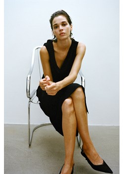 H & M - Drapowana sukienka na jedno ramię - Czarny ze sklepu H&M w kategorii Sukienki - zdjęcie 172339848