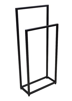 Czarny industrialny stojak na ręczniki 60 cm Ospox 4X ze sklepu Edinos.pl w kategorii Łazienka - zdjęcie 172342577