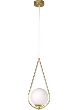 Mosiężna lampa wisząca w stylu glamour - S052-Drima ze sklepu Edinos.pl w kategorii Lampy wiszące - zdjęcie 172343075