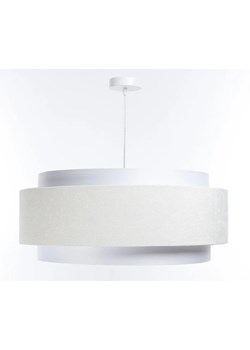 Biała lampa wisząca z dwuczęściowym kloszem - A353-Moxa ze sklepu Edinos.pl w kategorii Lampy wiszące - zdjęcie 172343115