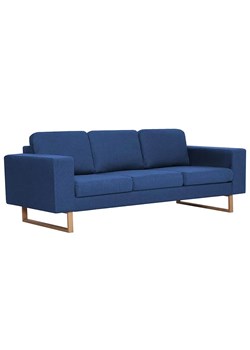 Granatowa elegancka trzyosobowa sofa F8-C69 ze sklepu Edinos.pl w kategorii Sofy i kanapy - zdjęcie 172343178