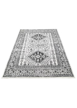 Prostokątny czarno - biały dywan w retro stylu - Mixi 6X ze sklepu Edinos.pl w kategorii Dywany - zdjęcie 172343619