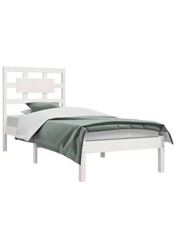 Białe jednoosobowe łóżko sosnowe 90x200 - Satori 3X ze sklepu Edinos.pl w kategorii Łóżka i materace - zdjęcie 172343645