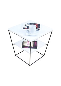 Kwadratowy stolik kawowy z białym blatem - Arakin 4X ze sklepu Edinos.pl w kategorii Stoliki kawowe - zdjęcie 172343809