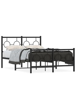 Czarne metalowe łóżko w stylu loftowym 160x200cm A2-K14 ze sklepu Edinos.pl w kategorii Łóżka i materace - zdjęcie 172343855